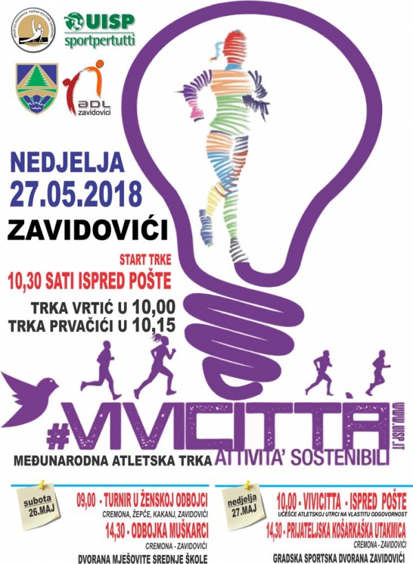 Athletic race “Vivicittá” Zavidovići – 27. May 2018.